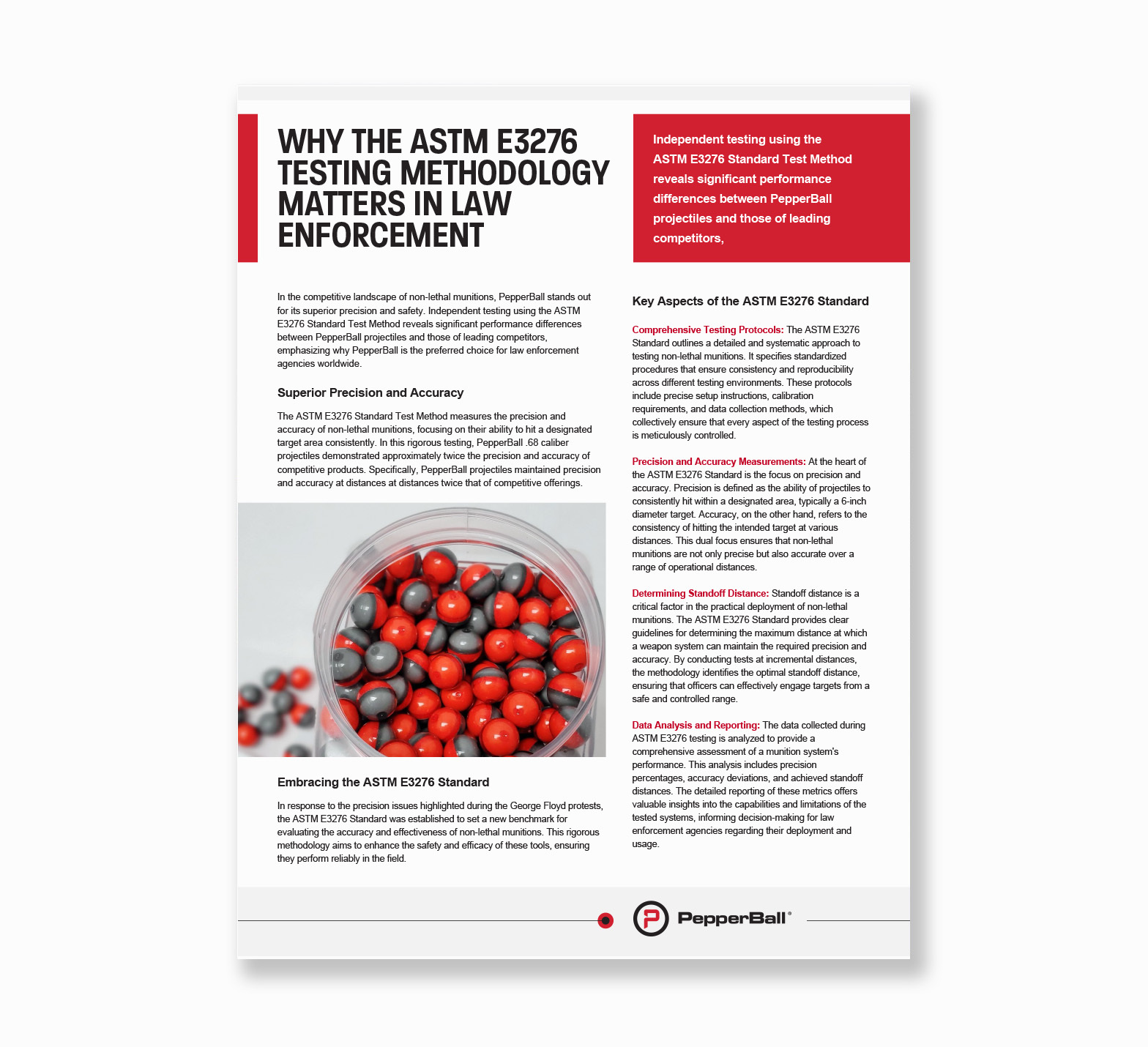 Why The ASTM E3276 Testing Methodology Matters In Law Enforcement