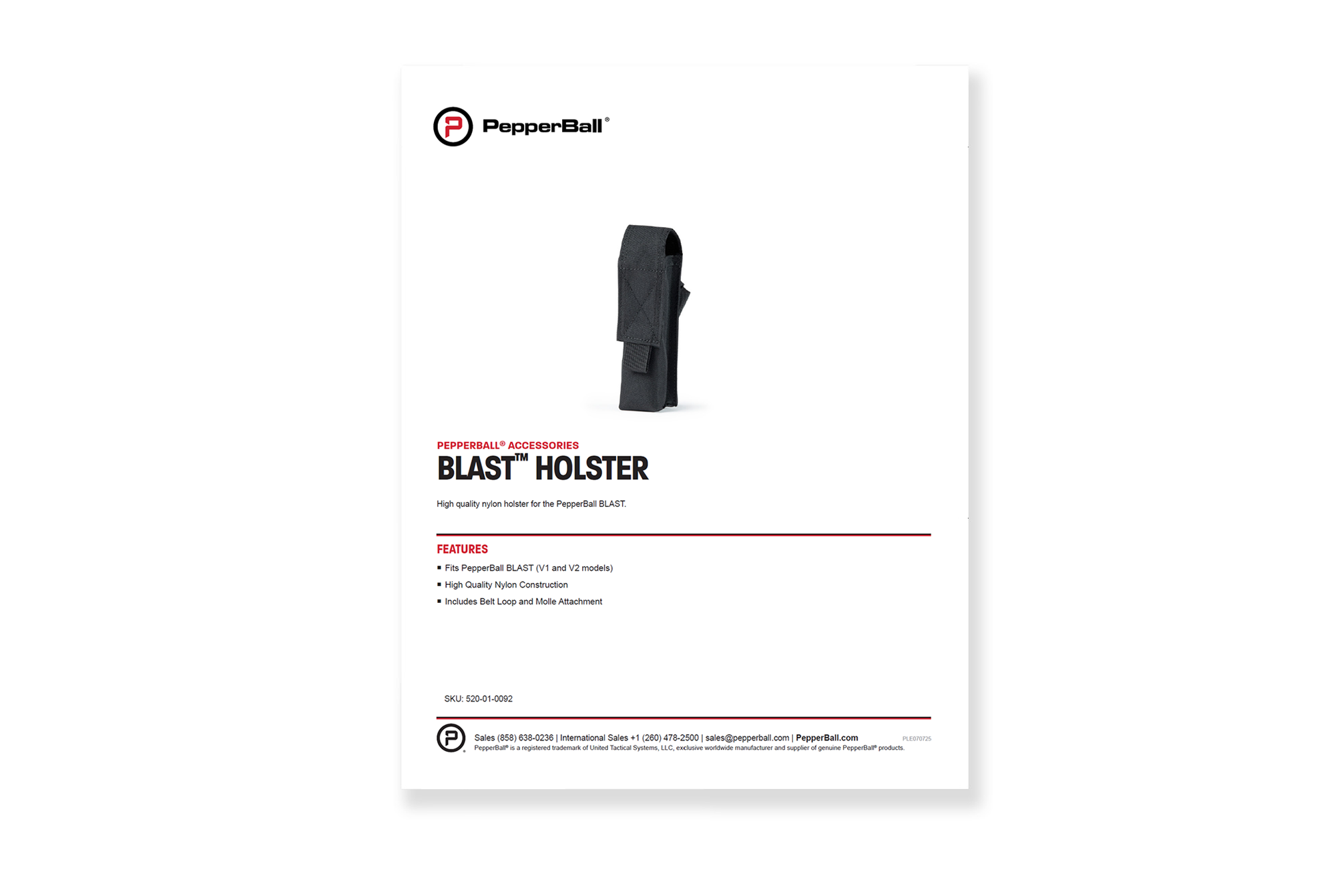 BLAST Holster