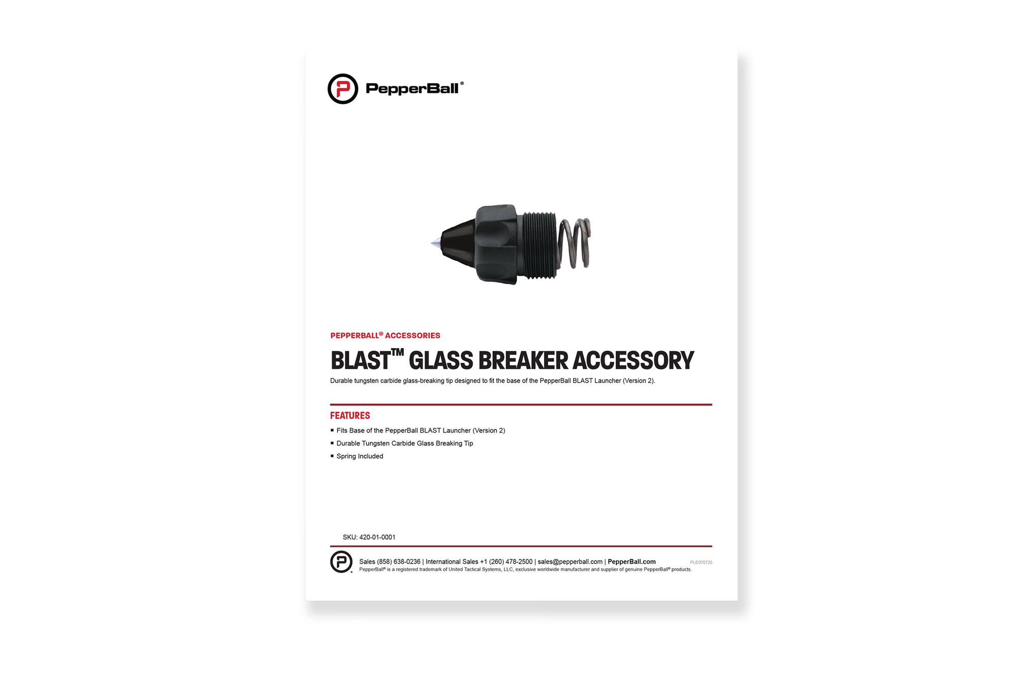 BLAST Glass Breaker Accessory