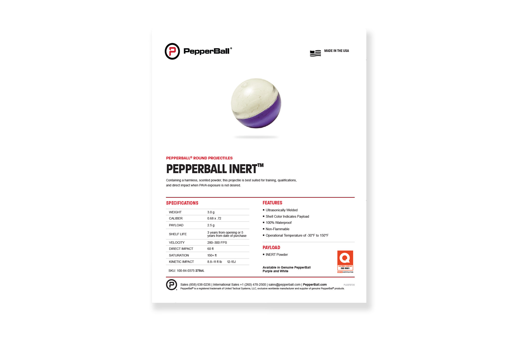 PepperBall INERT™