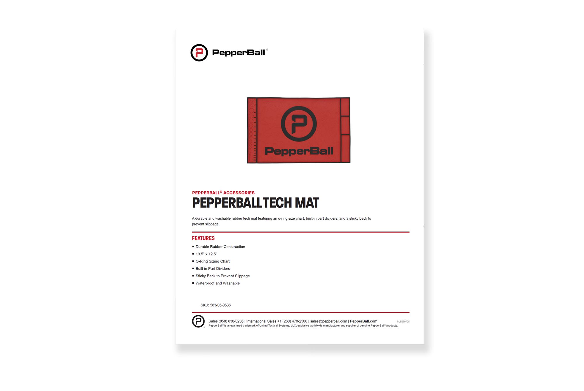 PepperBall® Tech Mat