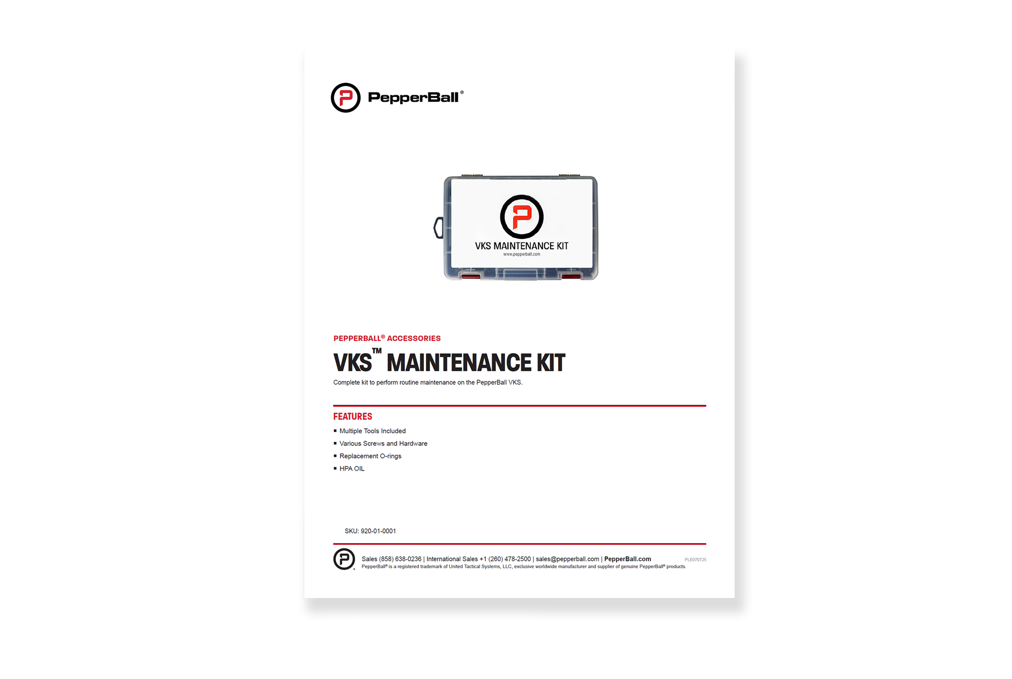 VKS PRO Maintenance Kit